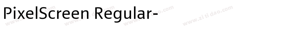PixelScreen Regular字体转换